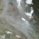 Smoke from Alberta streams into North Dakota, South Dakota, and Minnesota. (Image: NASA image by Jeff Schmaltz, LANCE/EOSDIS Rapid Response)